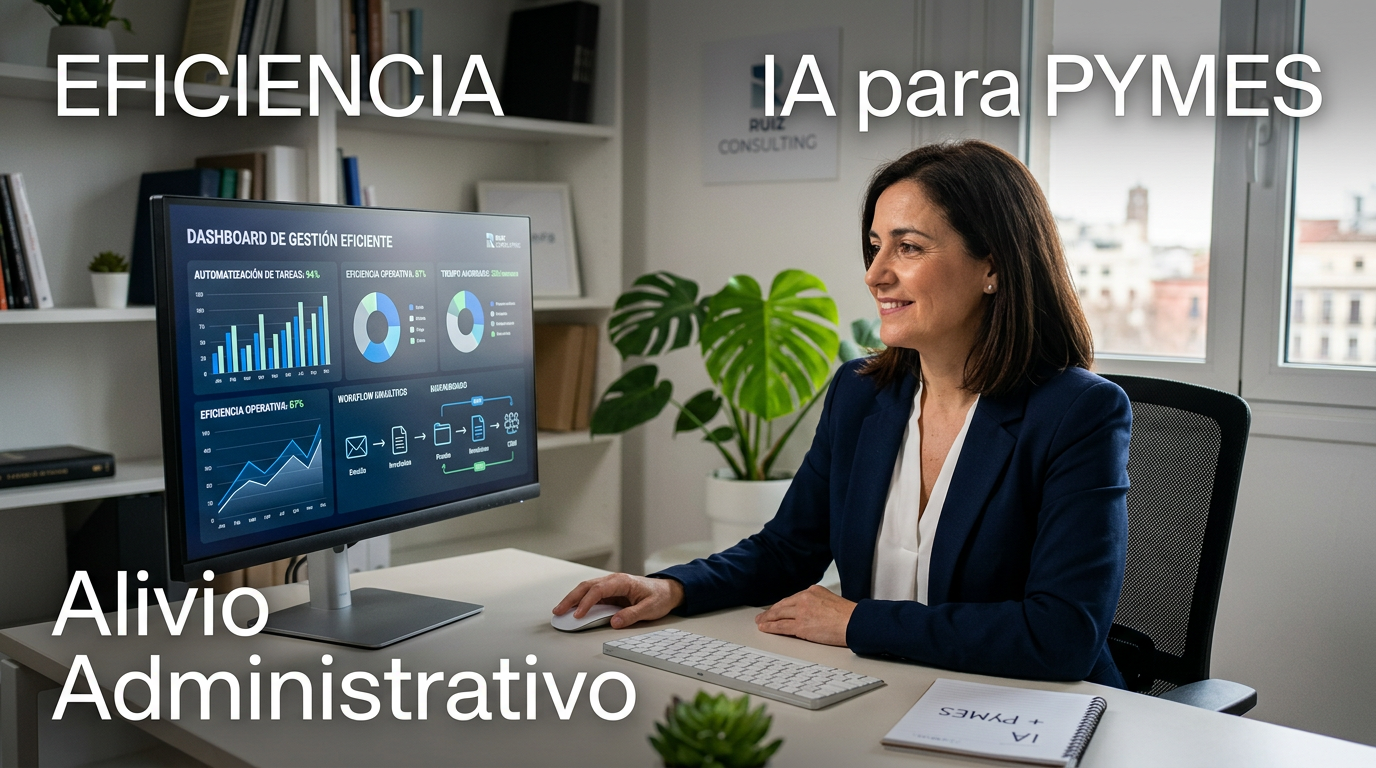 IA tareas administrativas PYME: Alivia la sobrecarga en tu negocio