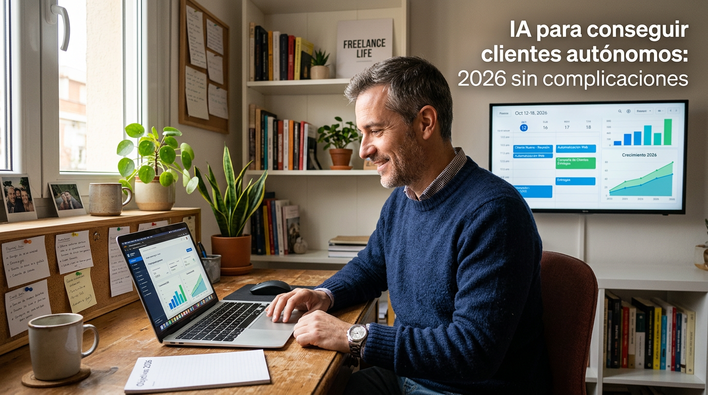 IA para conseguir clientes autónomos: 2026 sin complicaciones