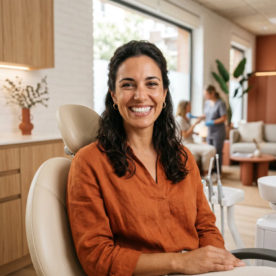 Resultado de tratamiento dental — post para Instagram